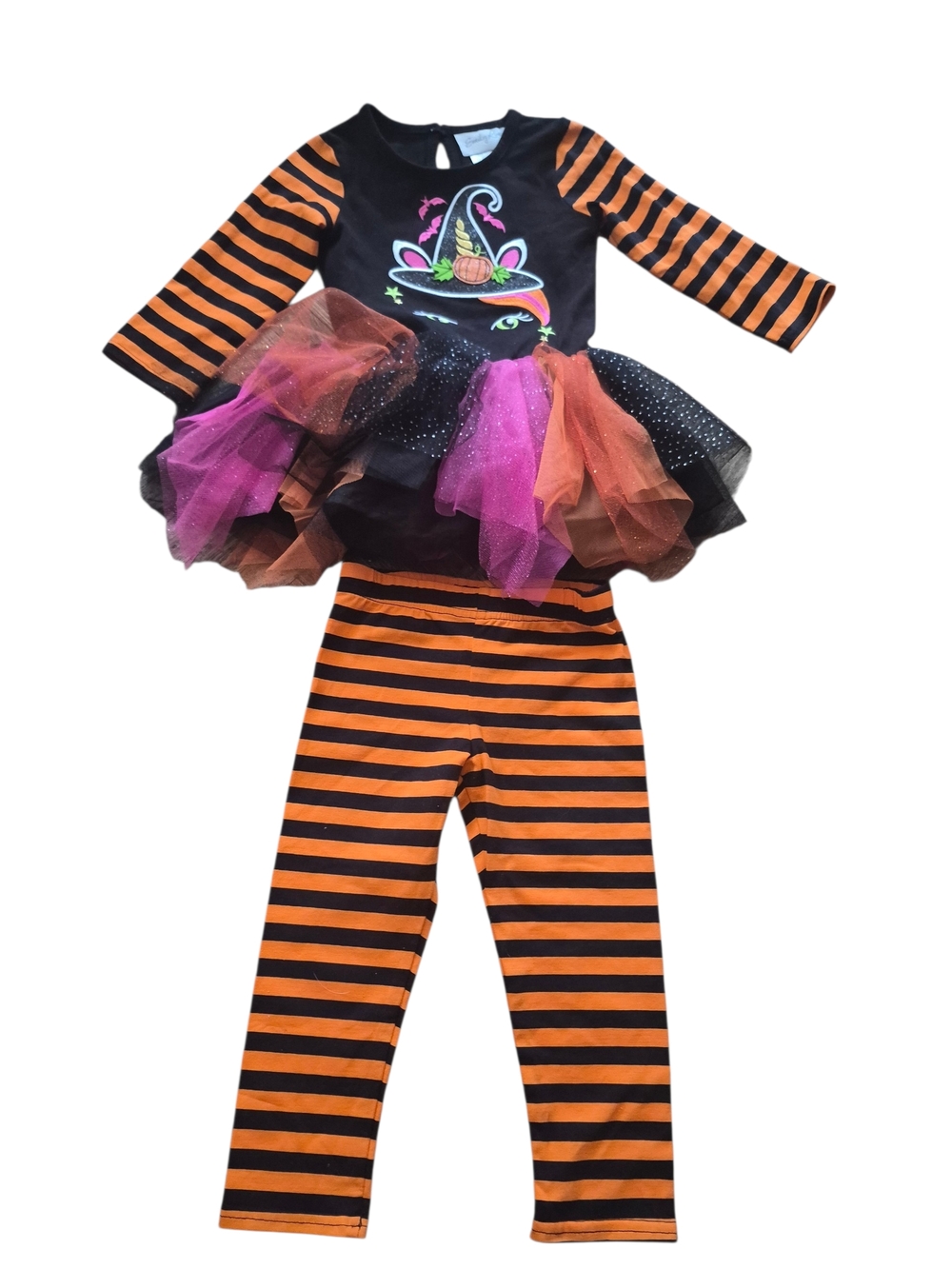 Emily Rose Black, Orange & Purple Witch Tutu Outfit